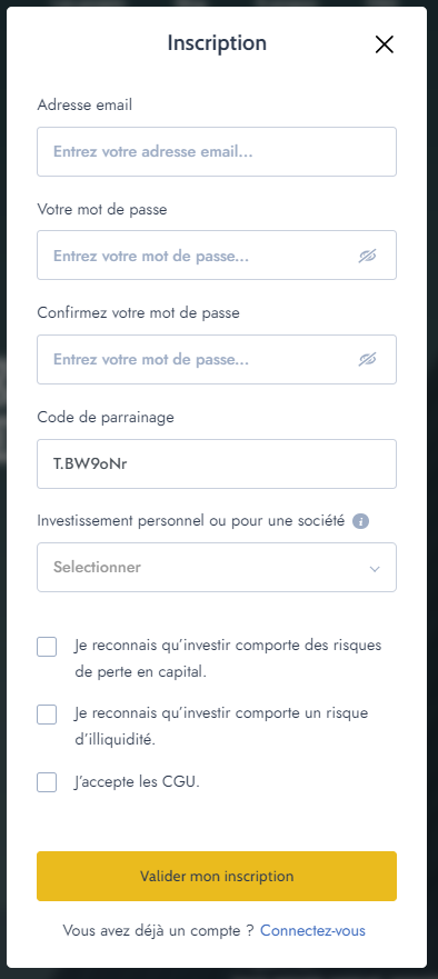 crowdfunding immobilier investissement parrainage upstone 2